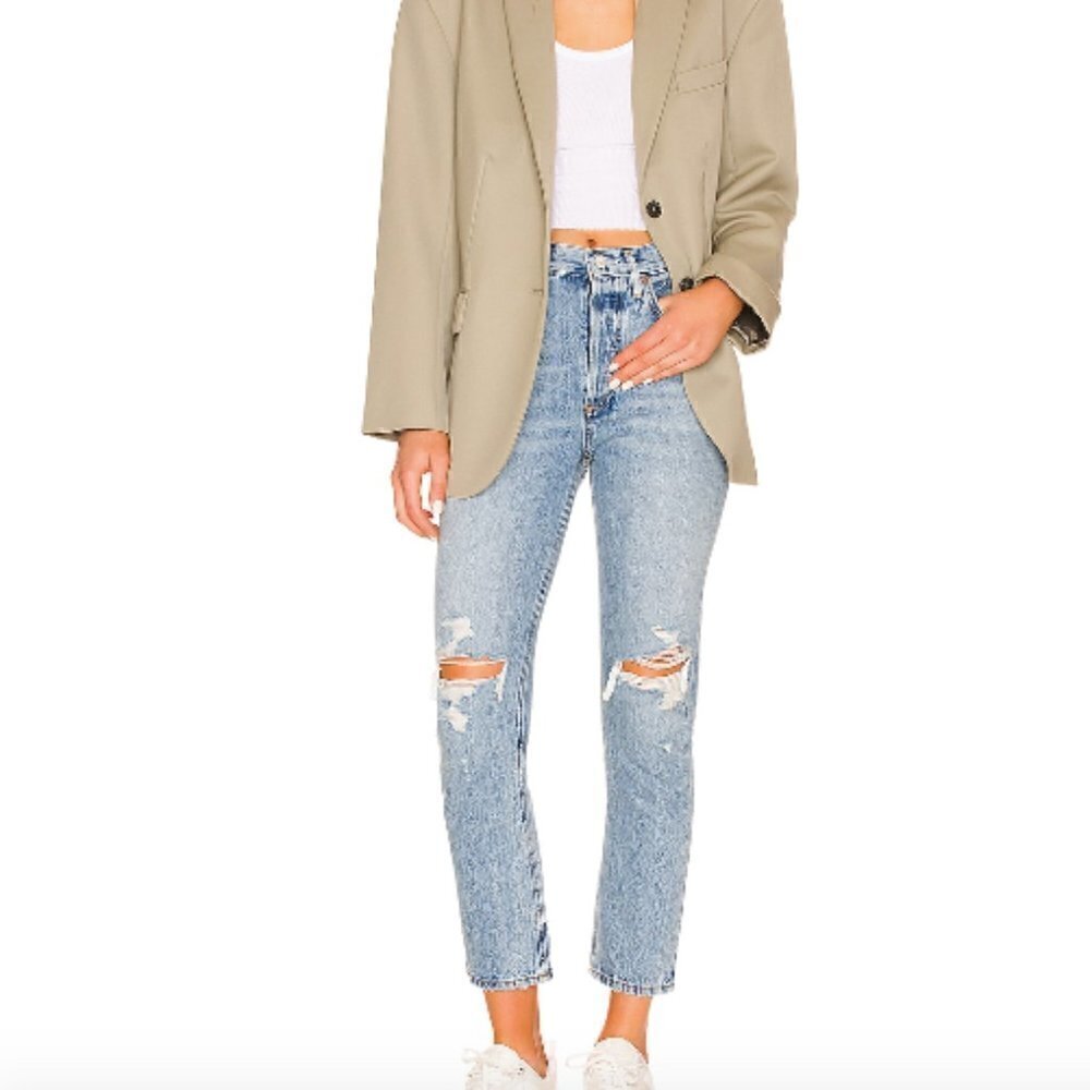 NEW Agolde Riley High Rise Straight Jeans